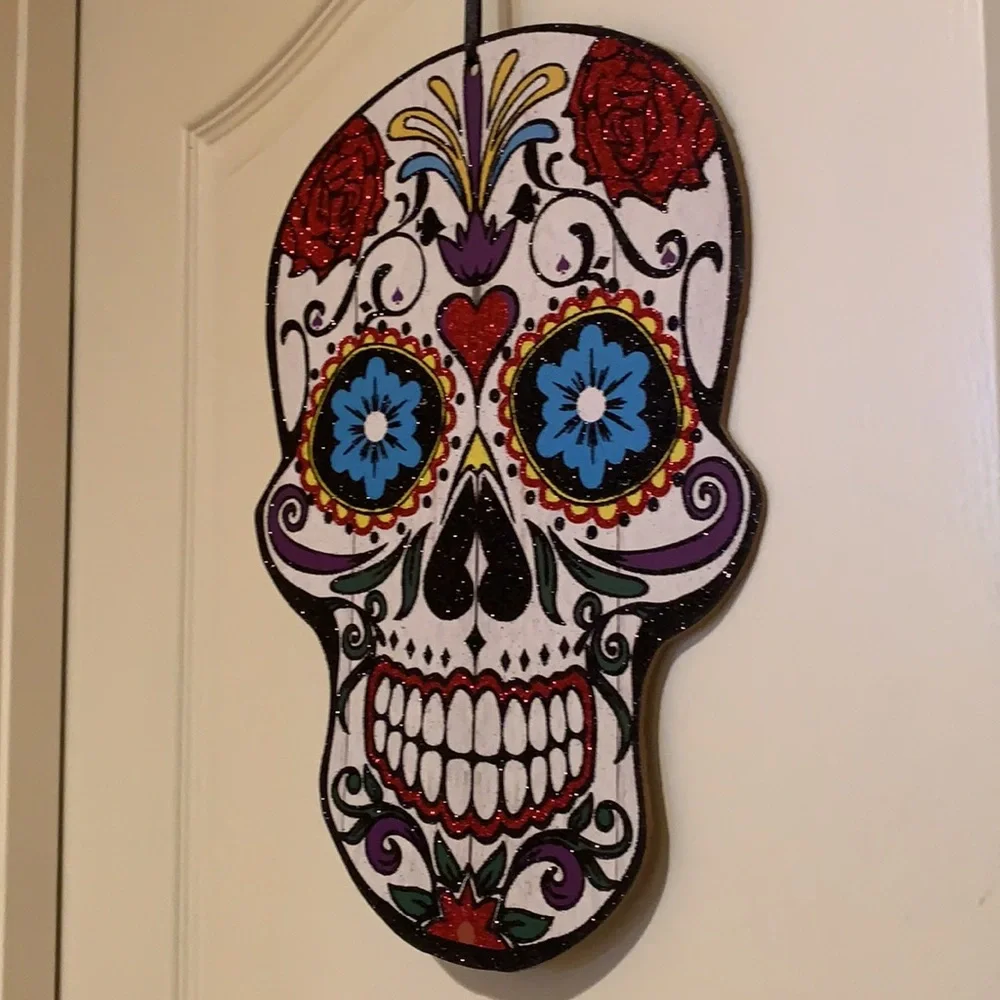Sugar skull day of dead/Dia de Los Muertos decor Halloween - Picture 3 of 16